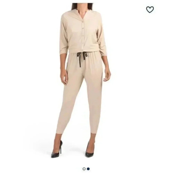 Vertigo Button Front Jumpsuit - Picture 1 of 11